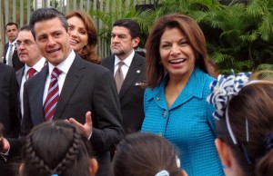 Enrique Pena Nieto and Laura Chinchilla