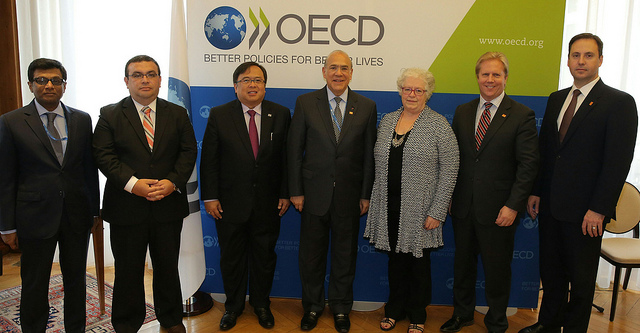 3 June 2015 - Signing Ceremony of the Declaration on joining the Multilateral Competent Authority Agreement on Automatic Exchange of Financial Account Information (MCAA). (Photo: OECD/Matthieu de Martignac)
