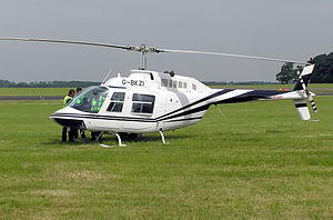 The robbers used this Bell 206 helicopter type.