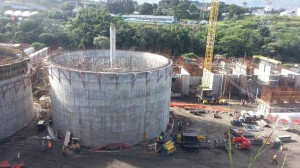 The current state of a new sewage treatment plant that will reduce the amount of sewage dumped into rivers in San Jose. The plant is located in Los Tajos.