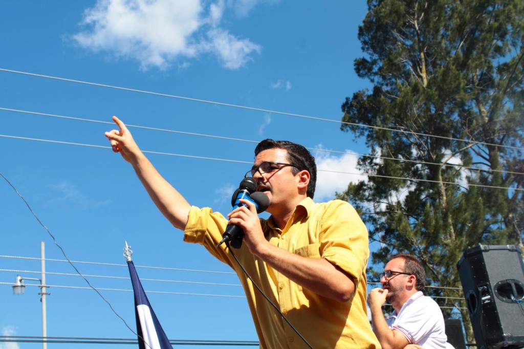 Jose Maria Villalta, 36, of Costa Rica's Frente Amplio (FA) party