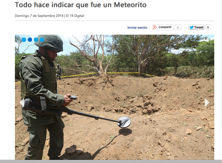 Apparent area of impact (El 19 Digital)