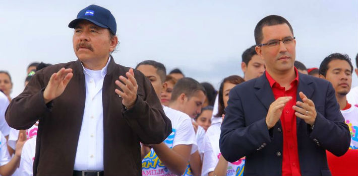 “You can count on Venezuela for anything the people of Nicaragua might need,” says Venezuelan Vice President Jorge Arreaza. (Radio Nicaragua)