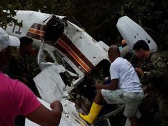 The crash killed the suspect piloting the plane, who Colombian media identified as Juan Carlos Jaramillo, a 44-year-old Colombian national. (Colombian official photo)