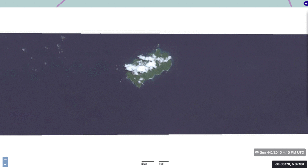 Using satellite imagery and the Tomnod project, anyone can help find and flag illegal fishing vessels at Costa Rica's Cocos Island. (Tomnod)