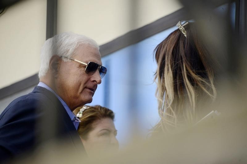 Panama's former president Ricardo Martinelli stands outside the Central American Parliament (PARLACEN) in Guatemala City January 29, 2015. (REUTERS/Stringer)